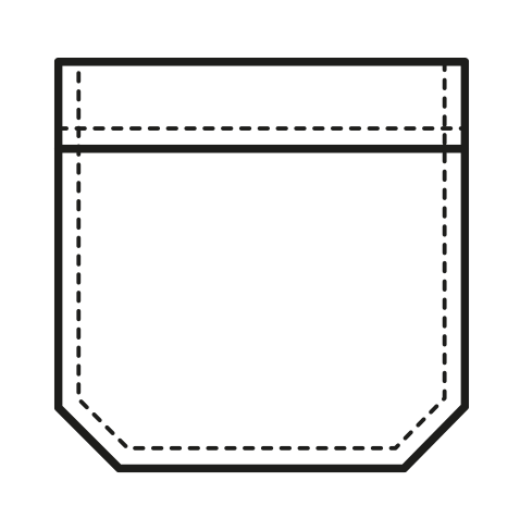 جيب كبير وواسع